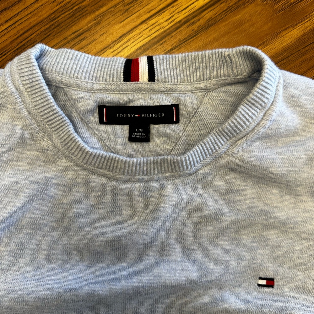 Tommy Hilfiger Light Gray Sweater - Picture 4 of 6